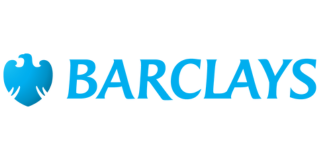Barclays logo against white background.