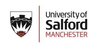 University of Salford logo against a white background.