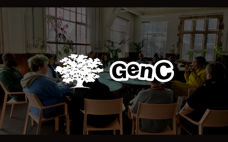 gen c header The logo for Gen C with people sat around a table in the background