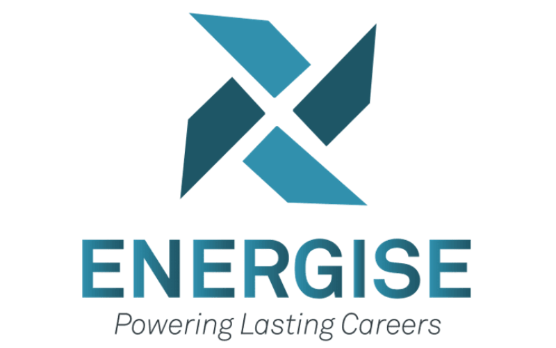 energise logo Logo for Energise, a blue stylised wind mill with "Energise: Powering Lasting Careers" underneath.