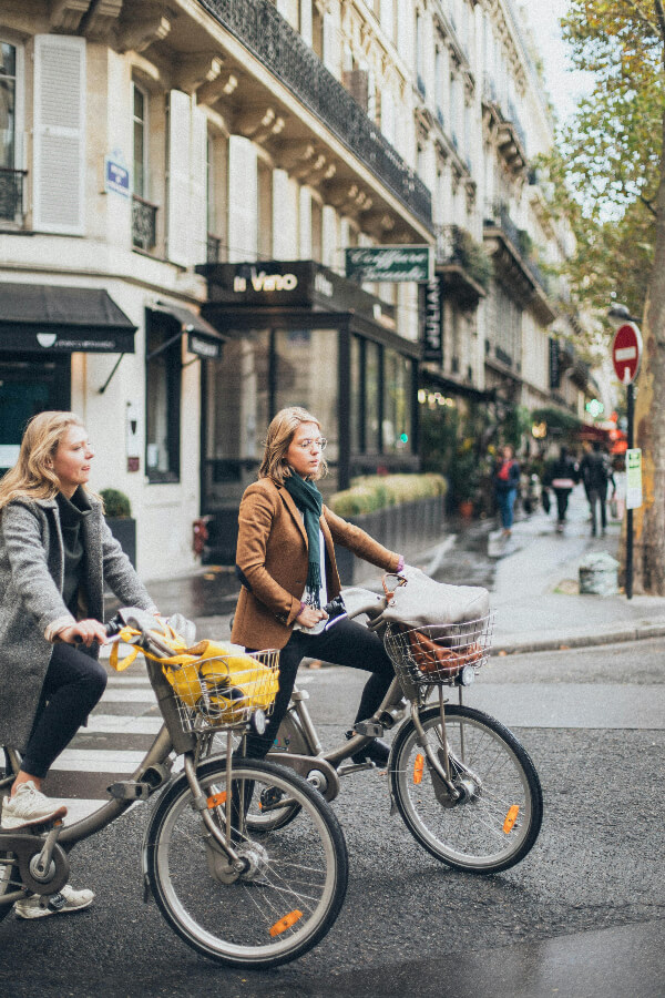 women-cycling Two women cycling