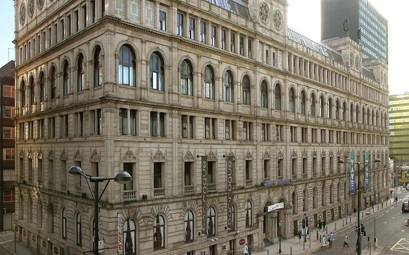 Image of the exterior of the Britannia Hotel in Manchester
